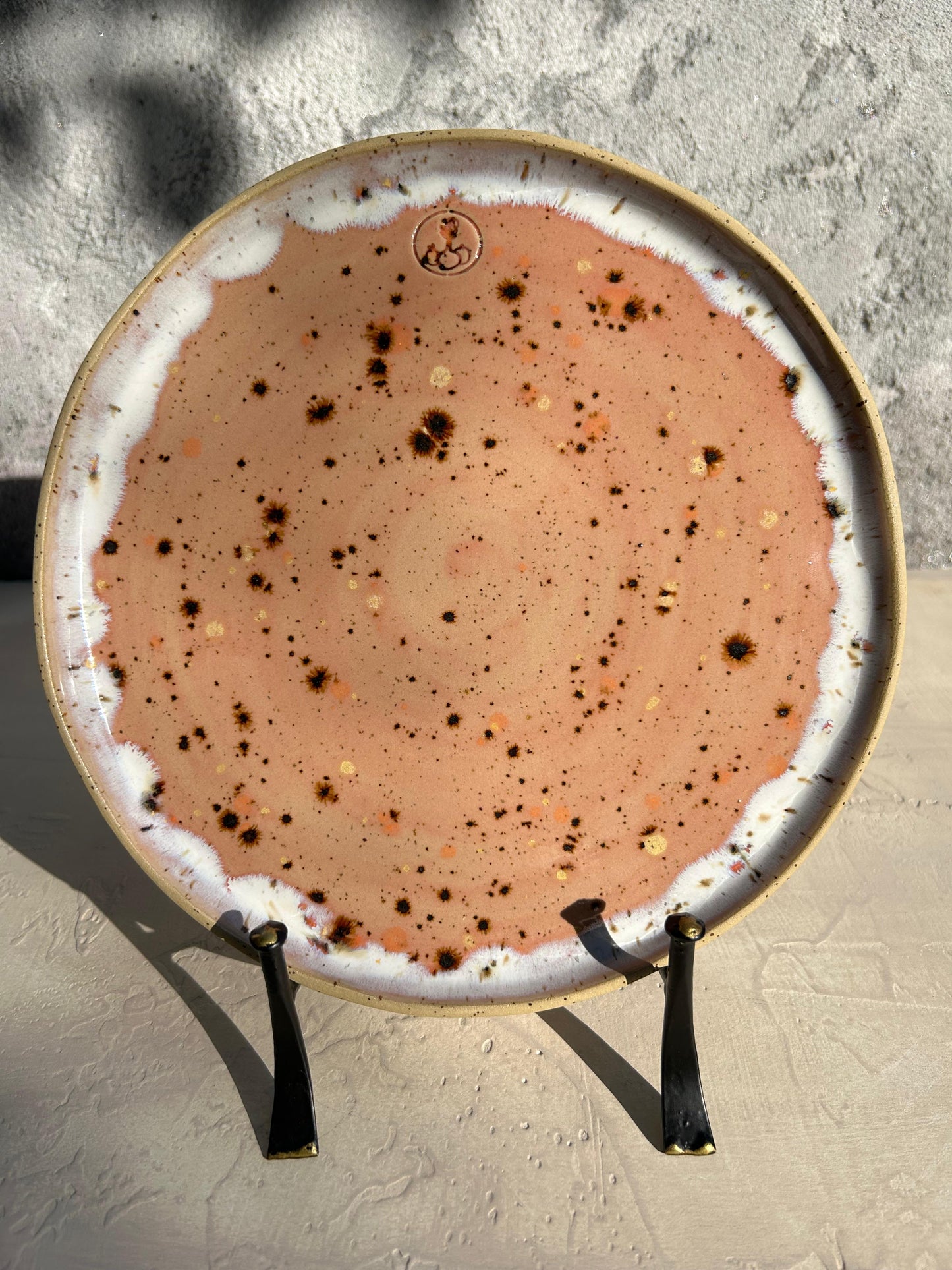 Pinkish Universe Round Serving Plate