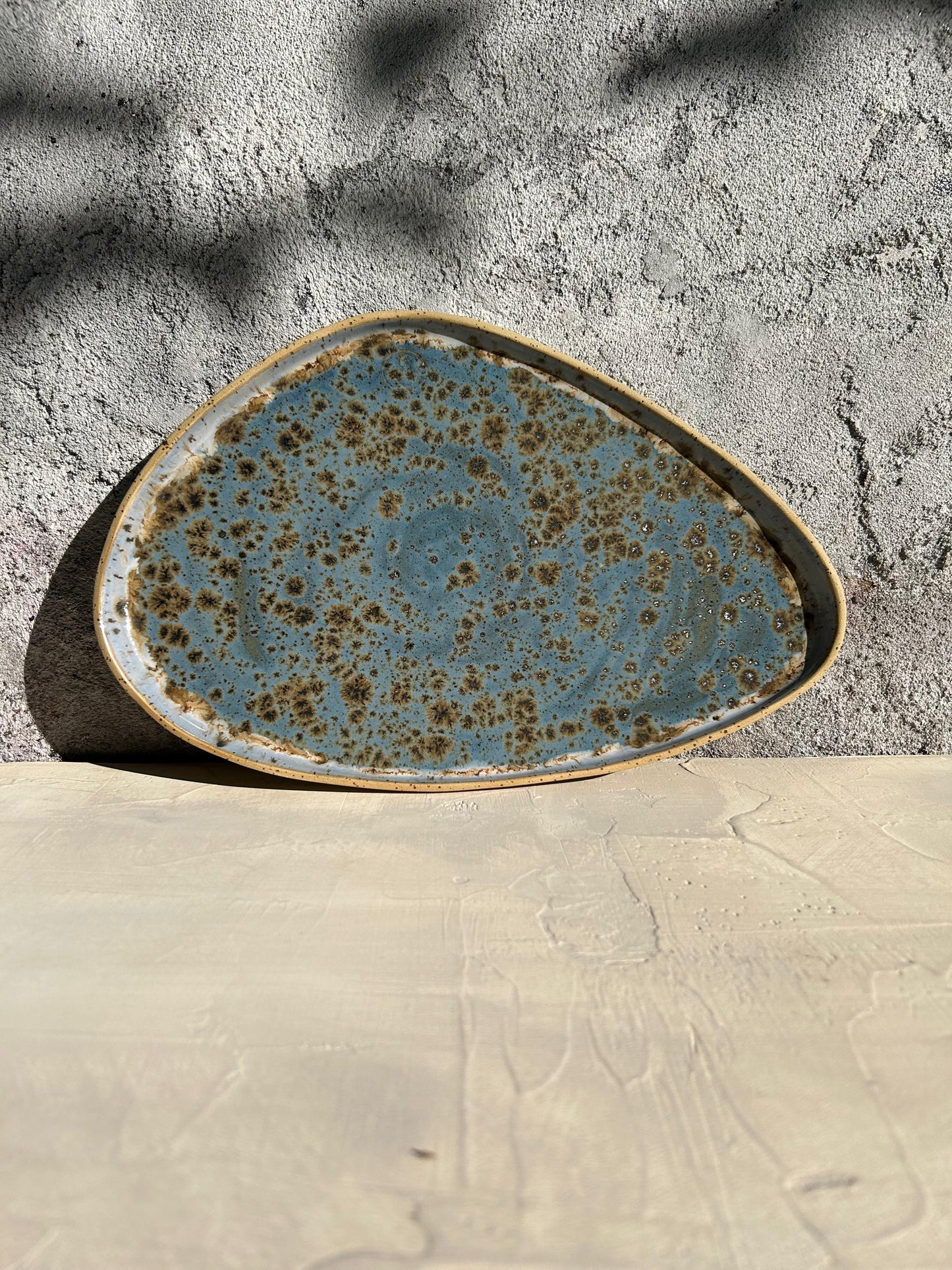 Blue Universe Üçgenimsi Servis Tabağı