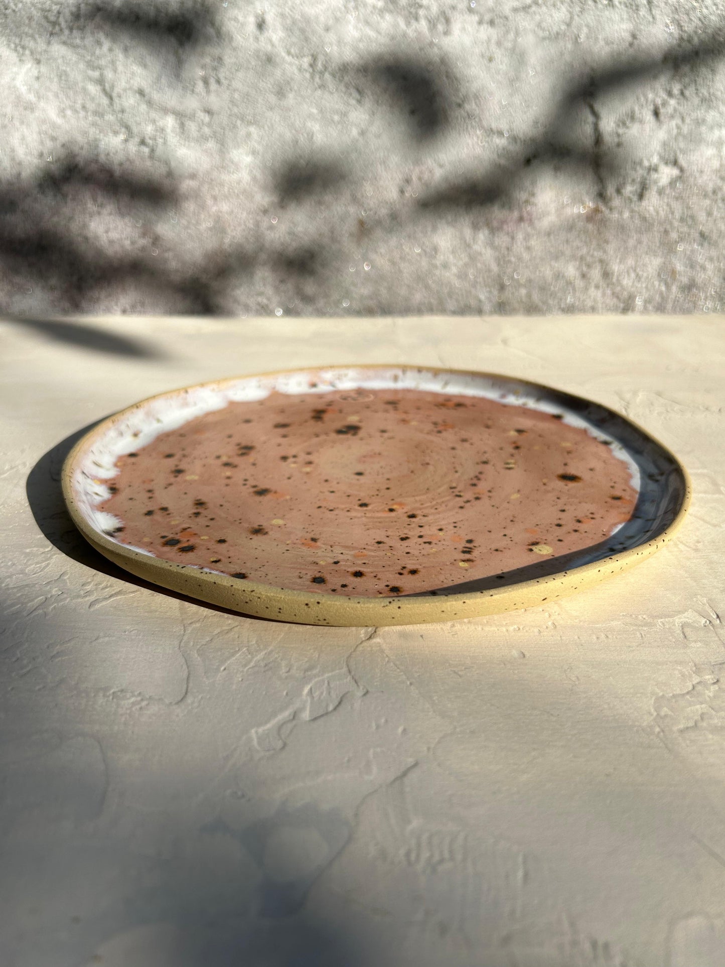 Pinkish Universe Round Serving Plate