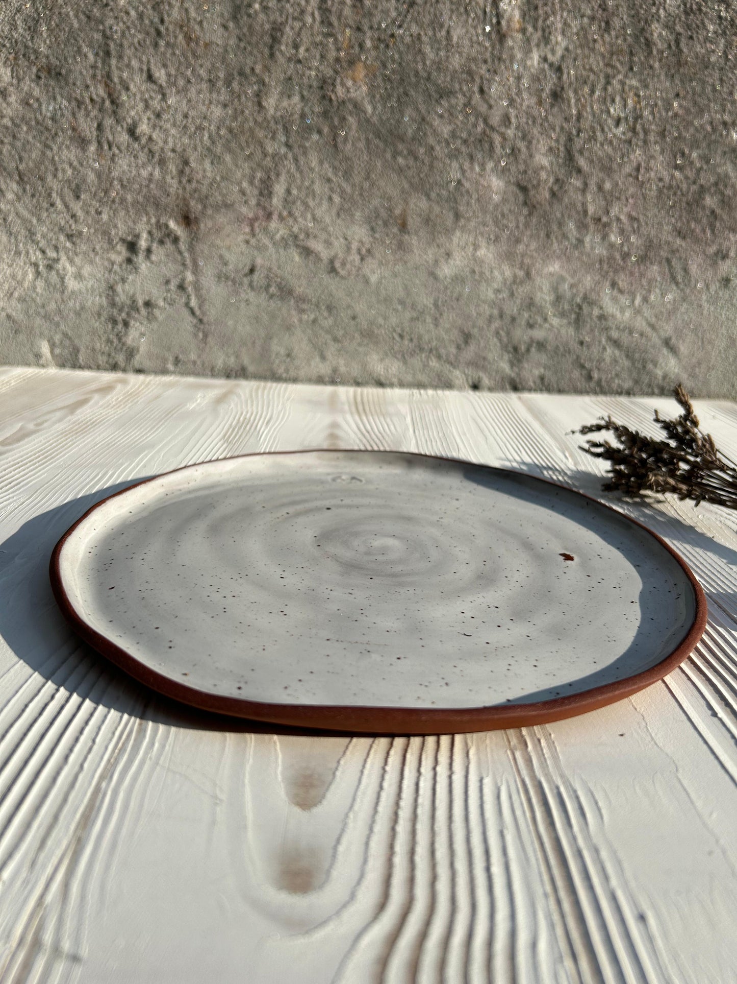 Flowery Round Serving Plate