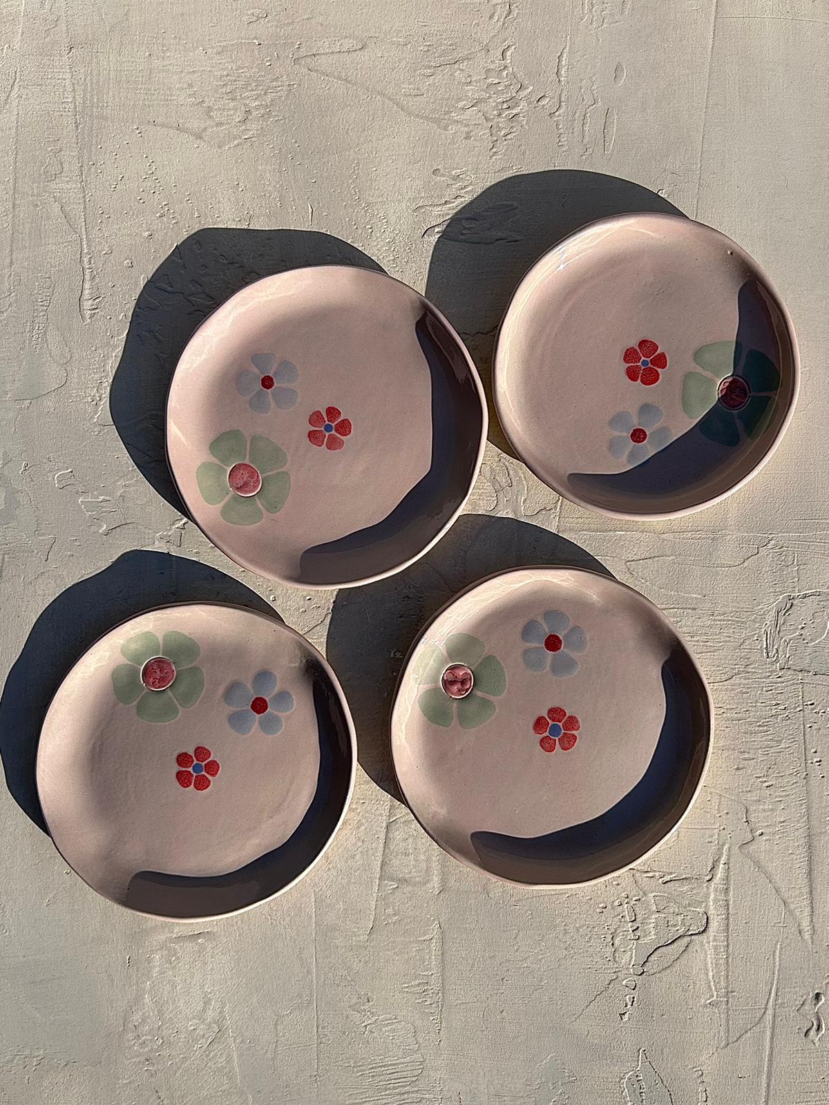 Flowery 4’lü Meze Tabağı Seti